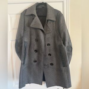 Men's Mackage Gray Double-Breasted Wool Coat
